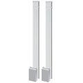 Ekena Millwork 3 1/2"W x 108"H x 1 5/8"P Fluted Pilaster w/ Adjustable Plinth Block PR PIL3X108